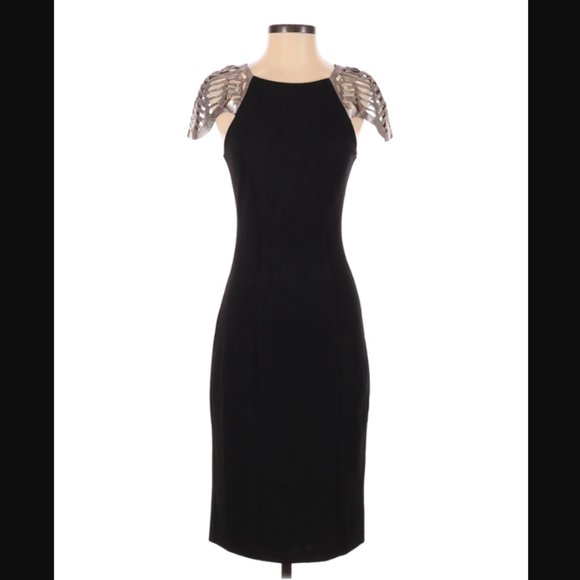 Lumier by Bariano Dresses & Skirts - Lumier by Bariano Laser Cut Sleeve Midi Dress Sz M